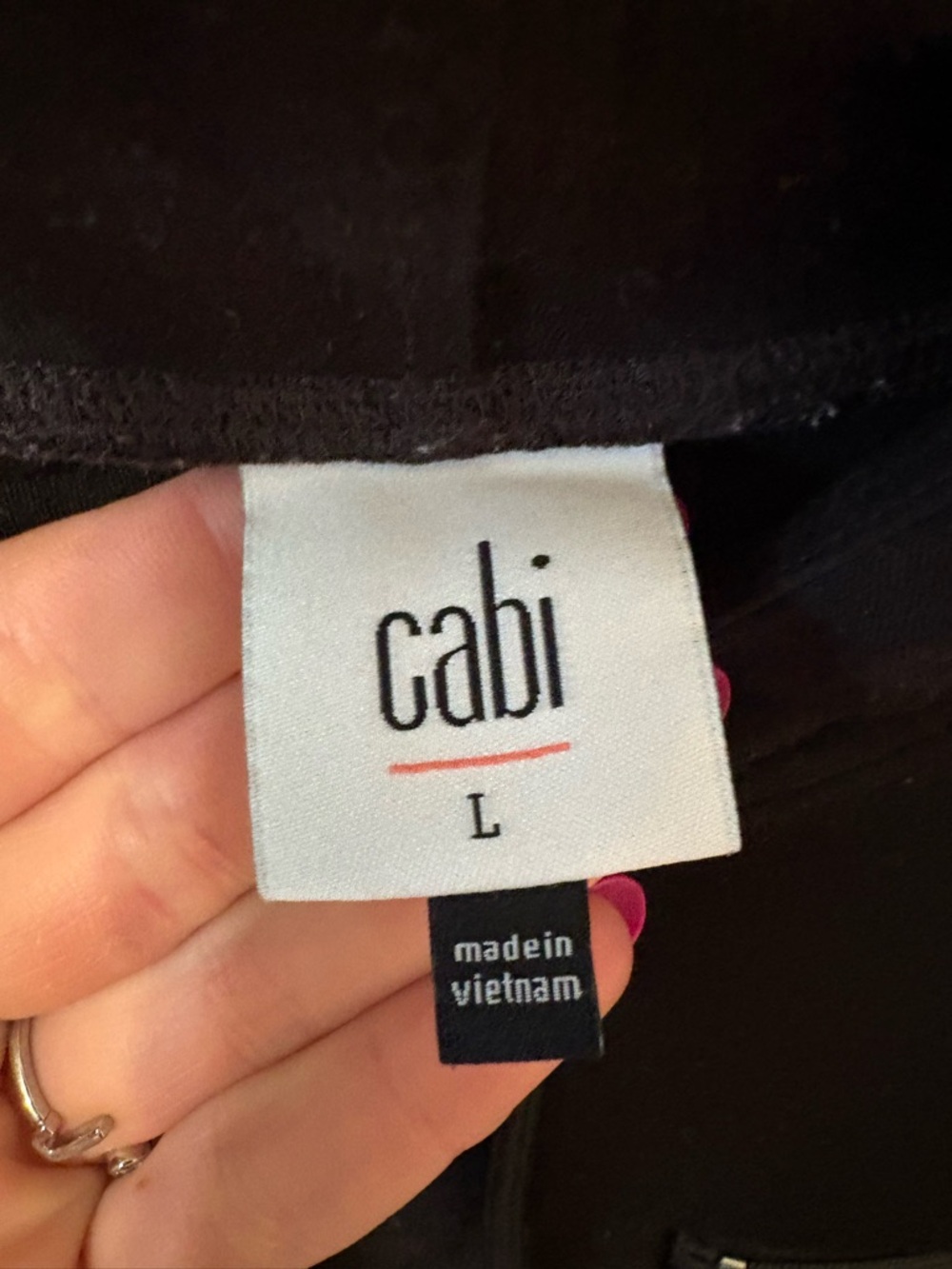 CAbi Black Hooded Pullover Sweatshirt - Picture 4 of 4